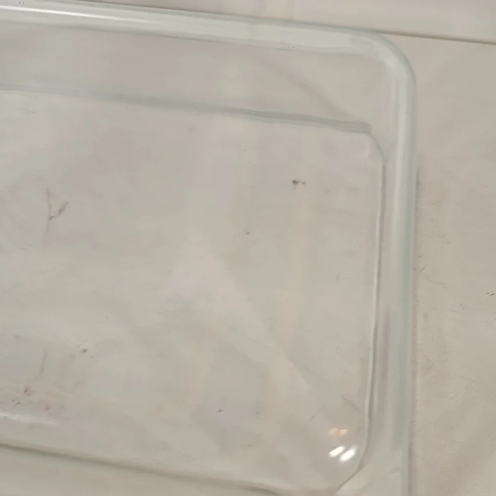 Pyrex 7211 6 Cups Baking Dish Clear Blue Tint‎ Glass